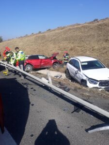 Accident rutier pe autostrada A2