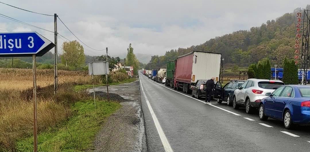 Accident rutier pe DN1 în zona localității Bologa coloana