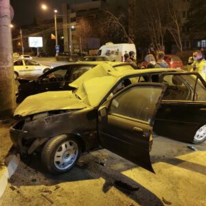 Accident rutier pe strada Rahovei din municipiul Sibiu