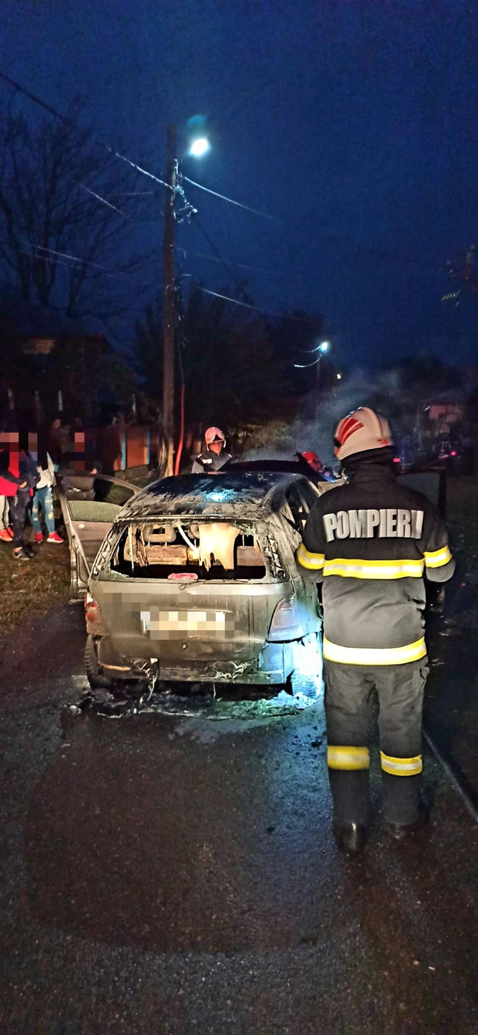 Giurgiu - Incendiu auto în localitatea Vedea