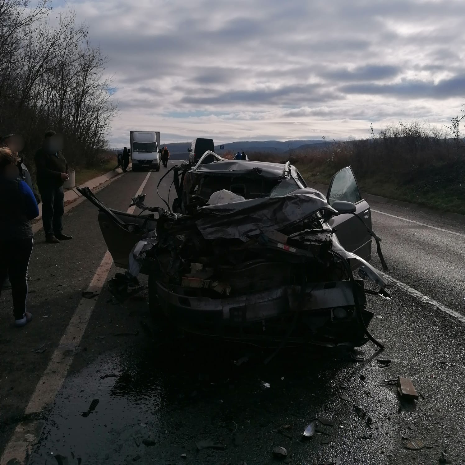 Accident rutier DN1 în zona localității Miercurea Sibiului