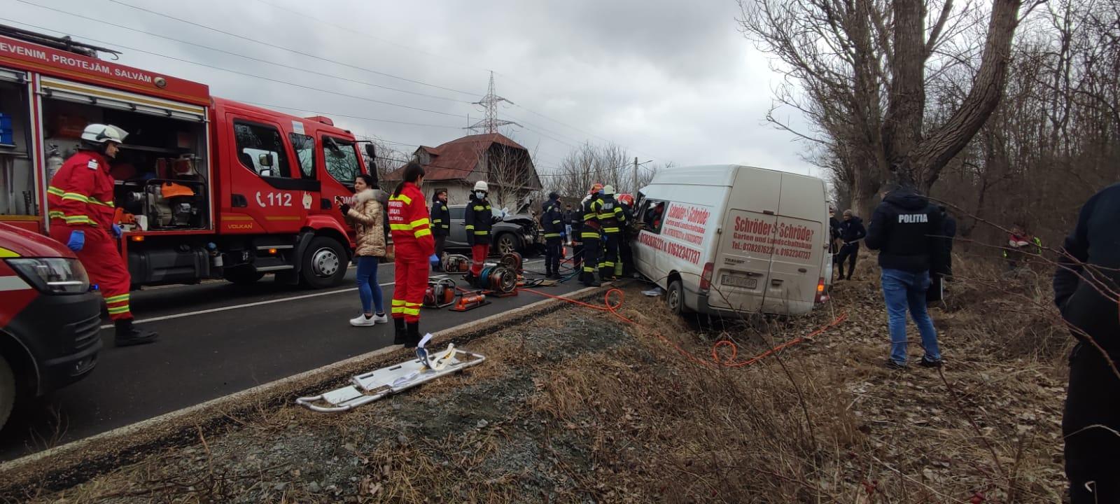 Accident pe DN15D, după ce un șofer ucrainean a adormit la volan