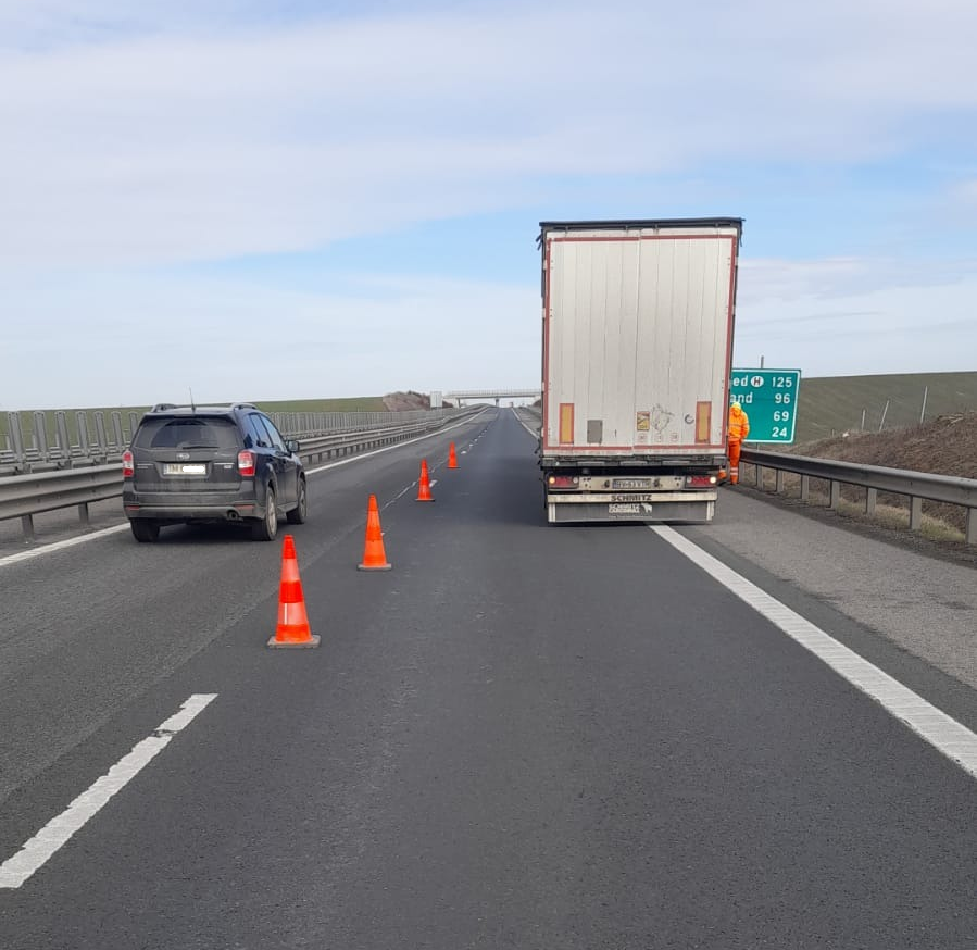 Trafic restricționat pe A1 în zona localității Orțișoara
