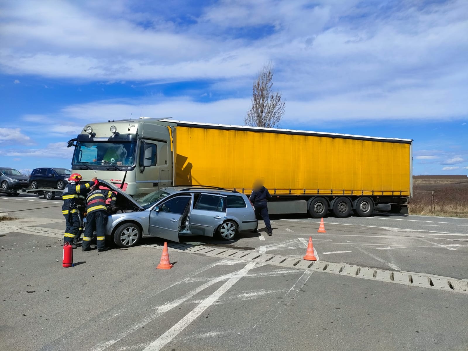 Accident rutier pe DN 2E în zona localității Spătărești