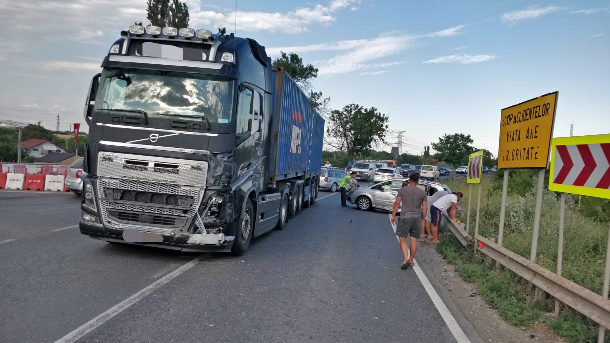 Accident rutier pe DN2B în zona comunei Șendreni