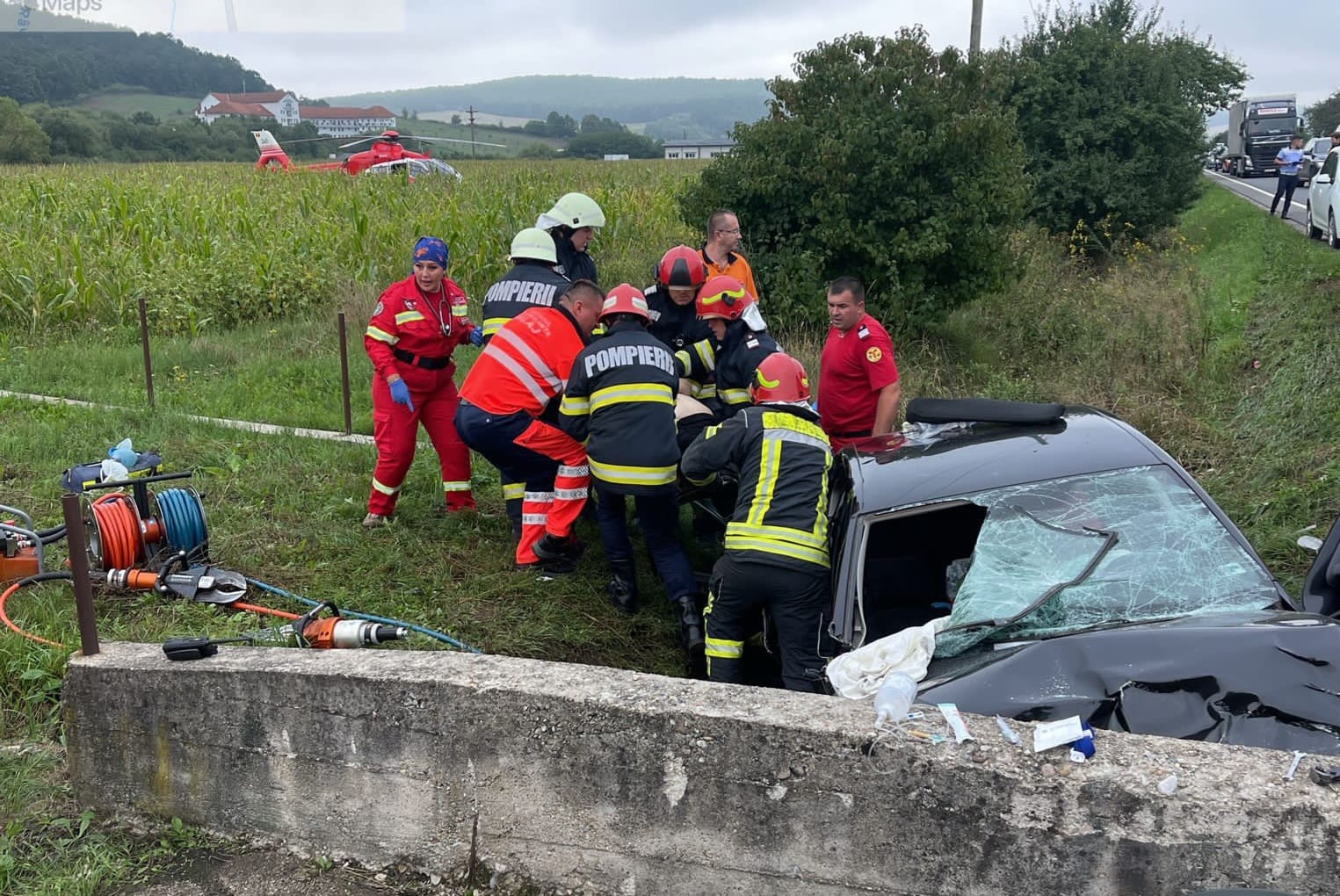 Accident mortal pe DN 1F în zona comunei Românași