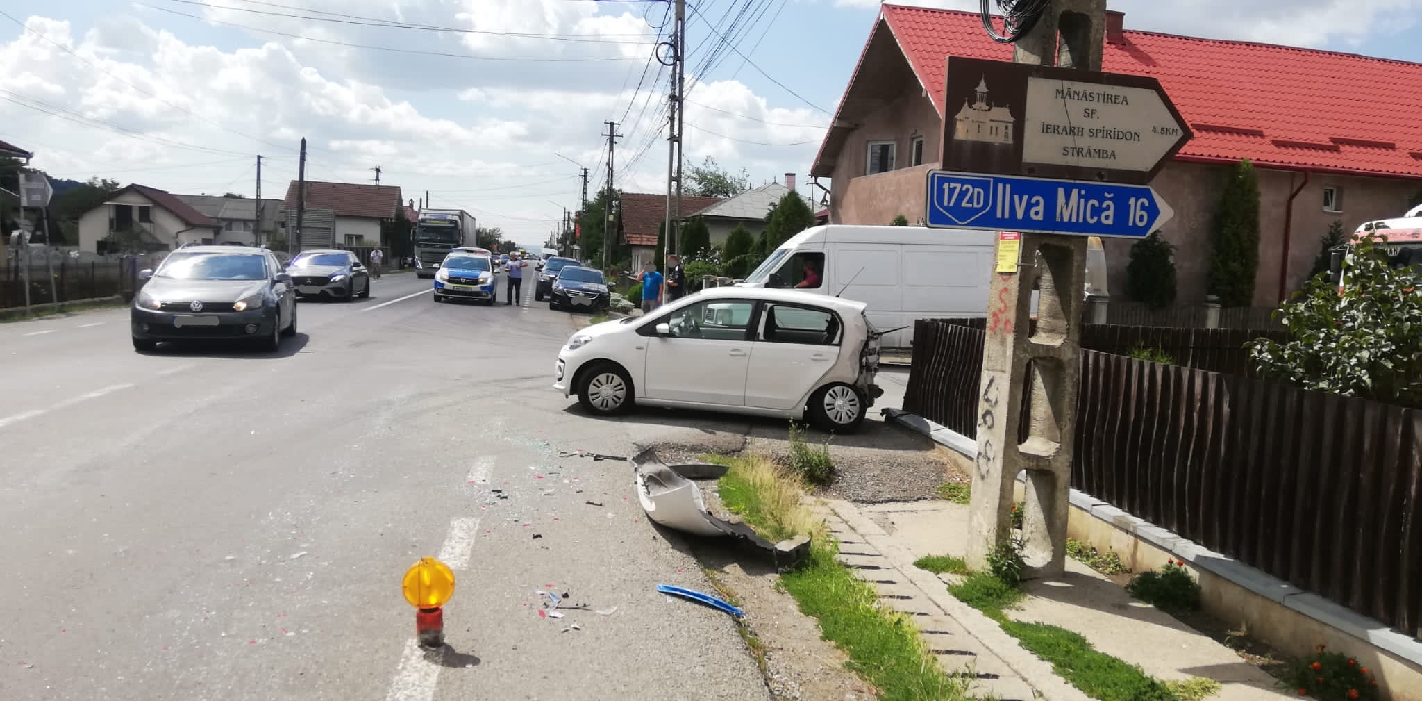 Accident rutier pe DN17 în localitatea Josenii Bârgăului
