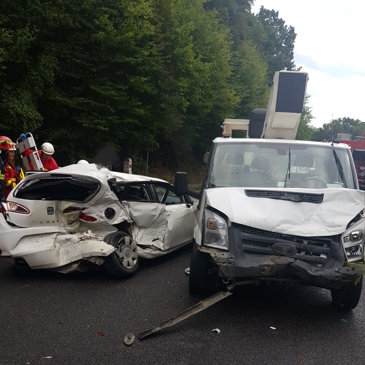 Accident rutier pe DN 1F în localitatea Ciumărna