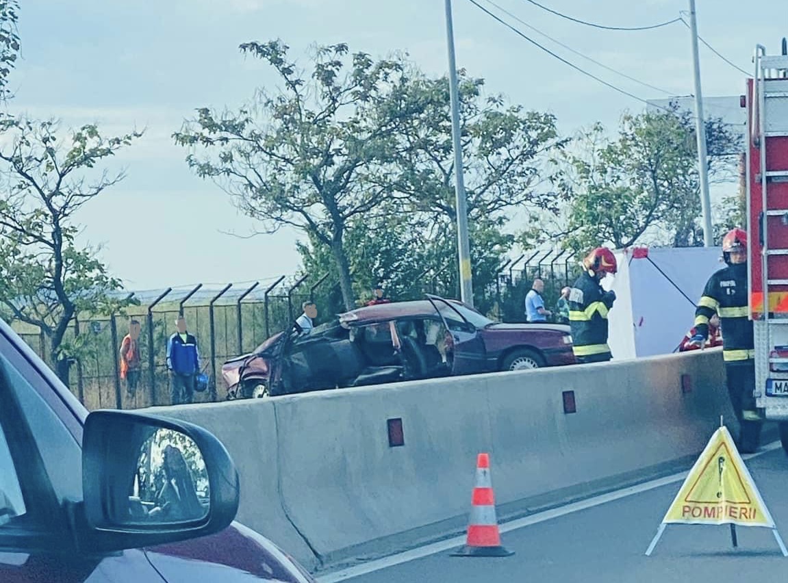 Accident rutier pe DN79 la intrare în Oradea