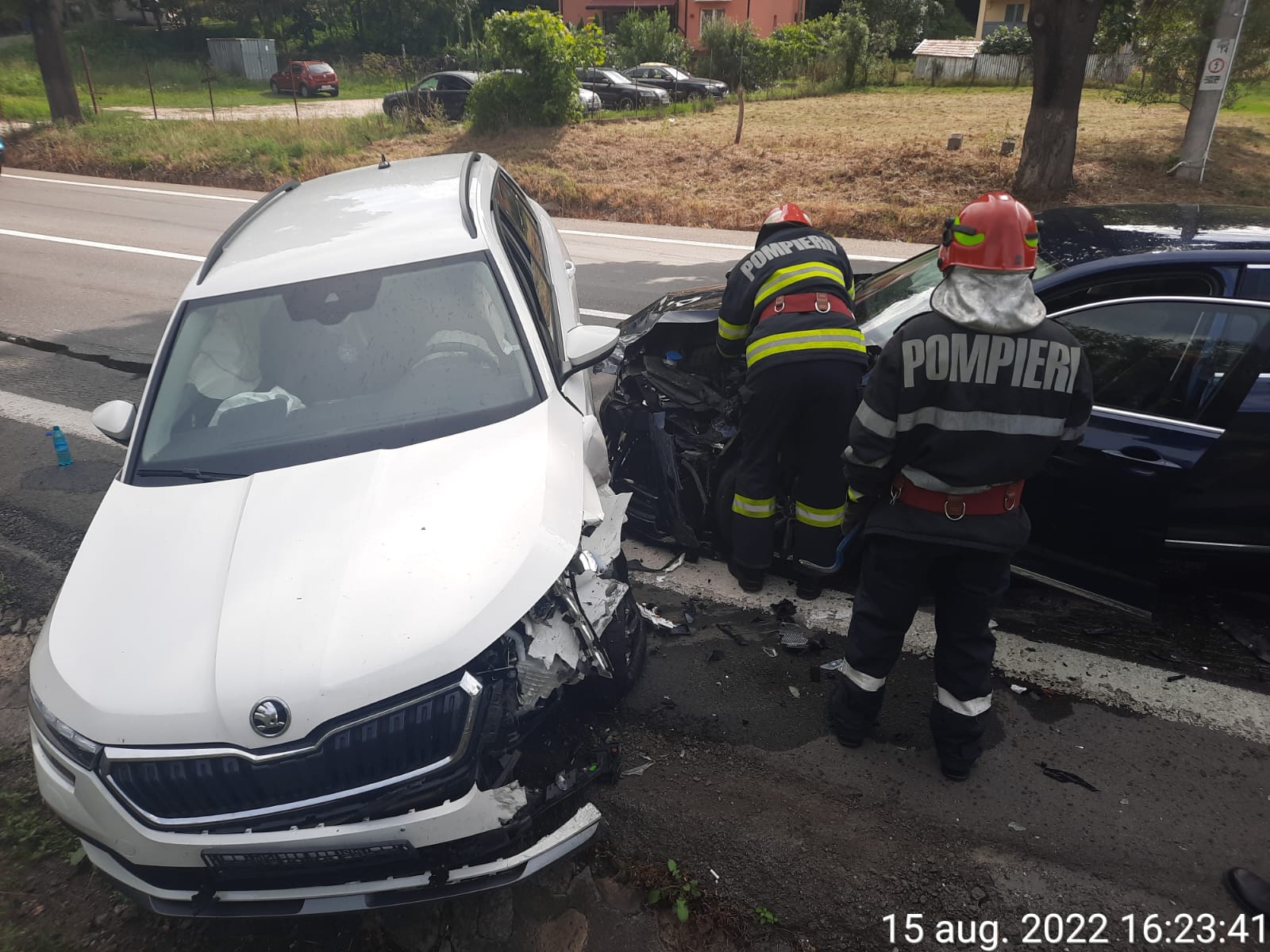 Accident rutier pe DN7 în localitatea Bujoreni