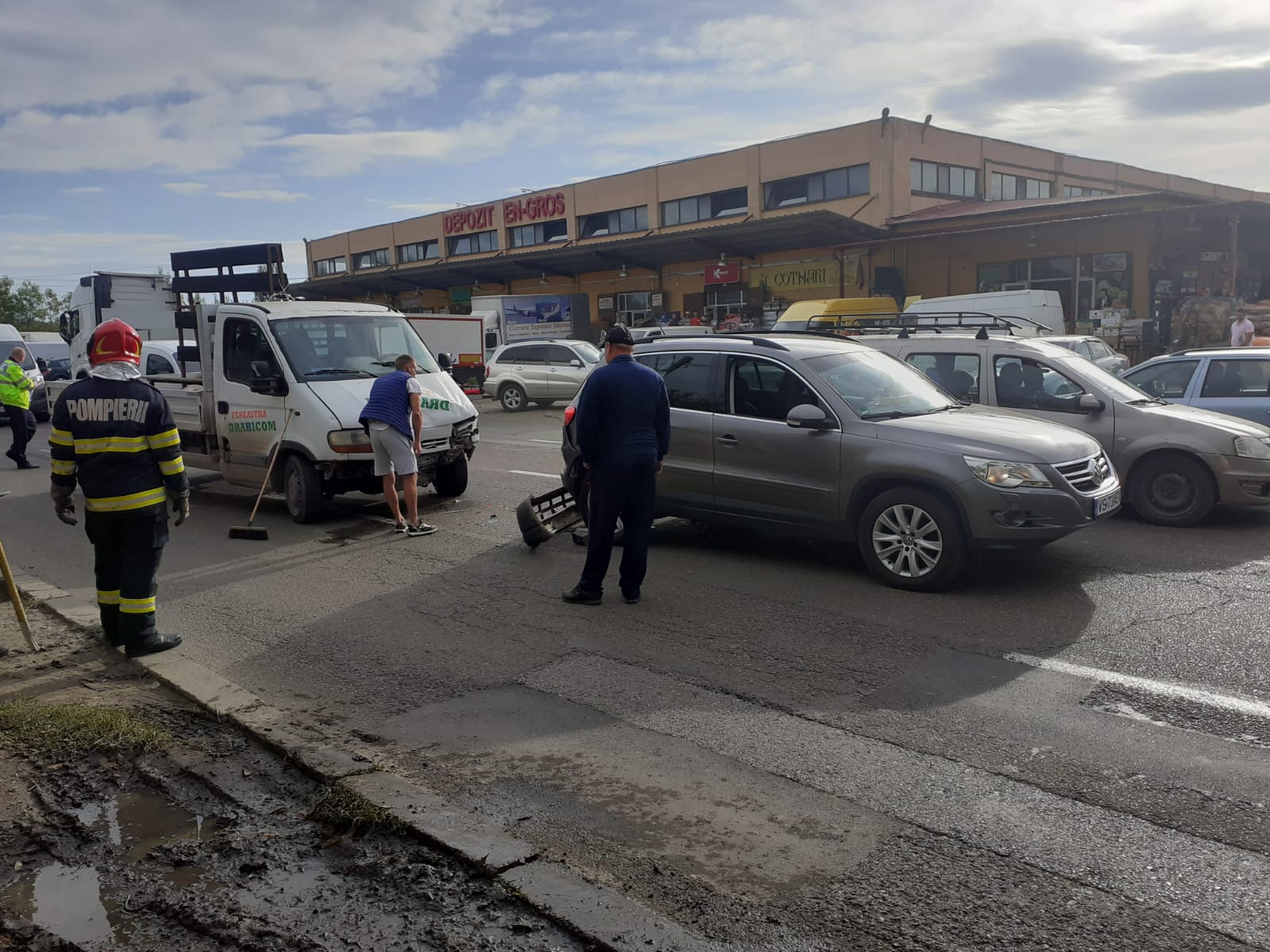 Accident rutier pe strada Tecuciului din Bârlad