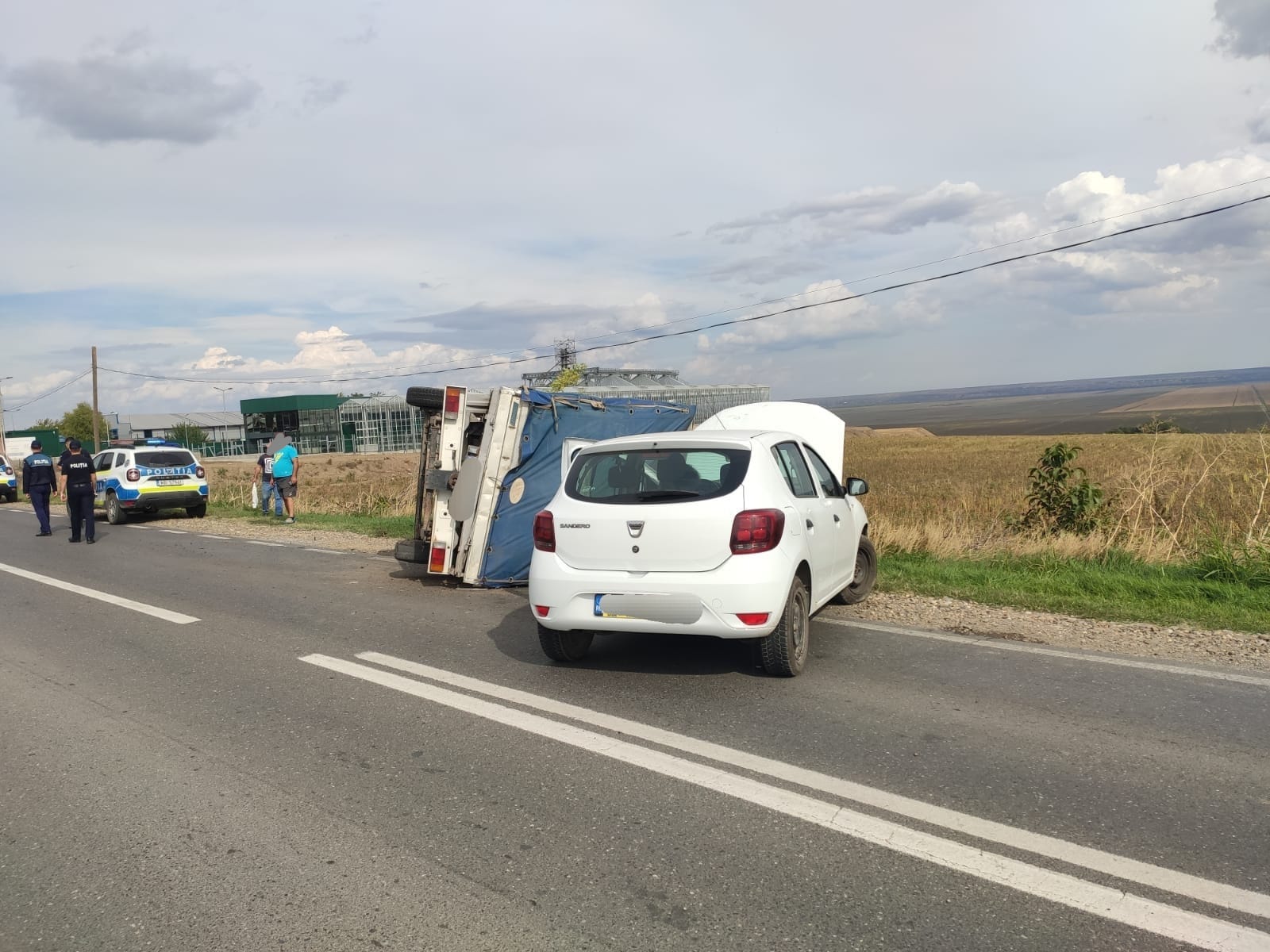 Accident rutier pe DN26 în județul Galați