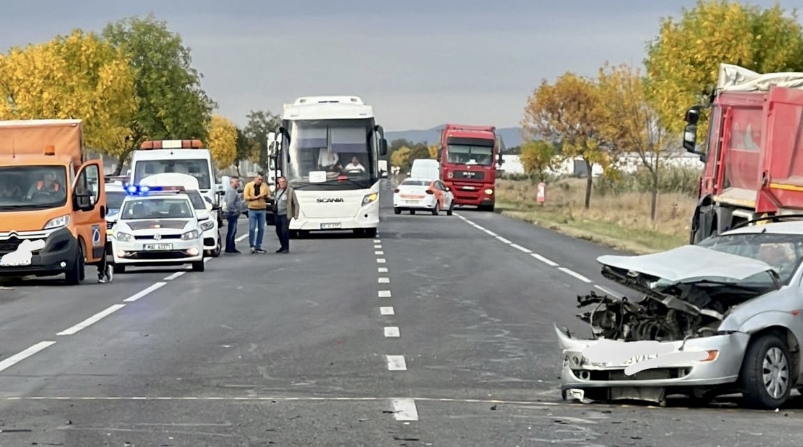 Buzău: Accident rutier pe DN2 în zona localității Spătaru