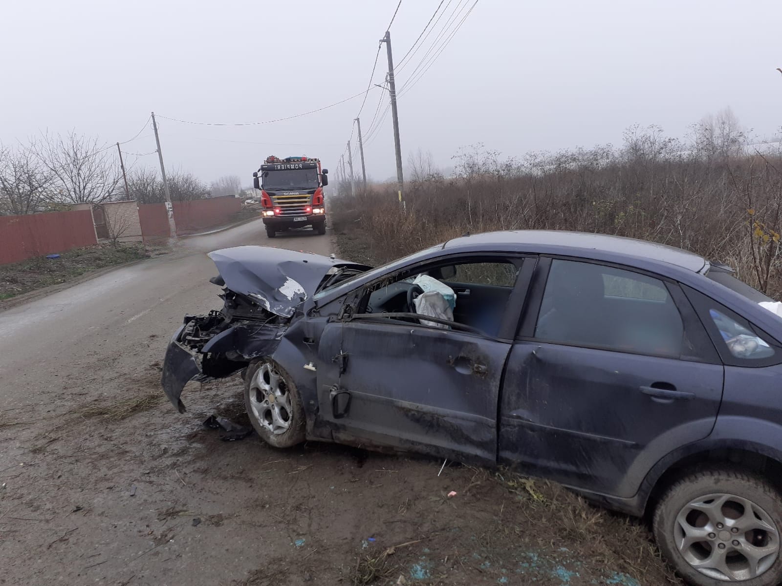 Accident rutier pe DJ401, în localitatea Dobreni