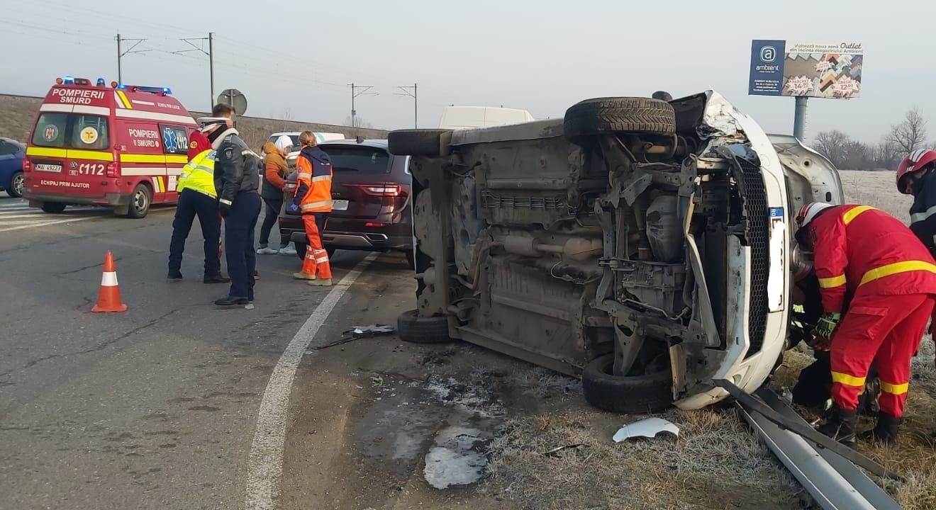 Accident rutier în zona 3 poduri din Alba Iulia