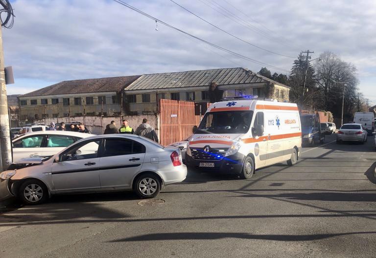 Accident rutier pe strada Ana Ipătescu din Sibiu