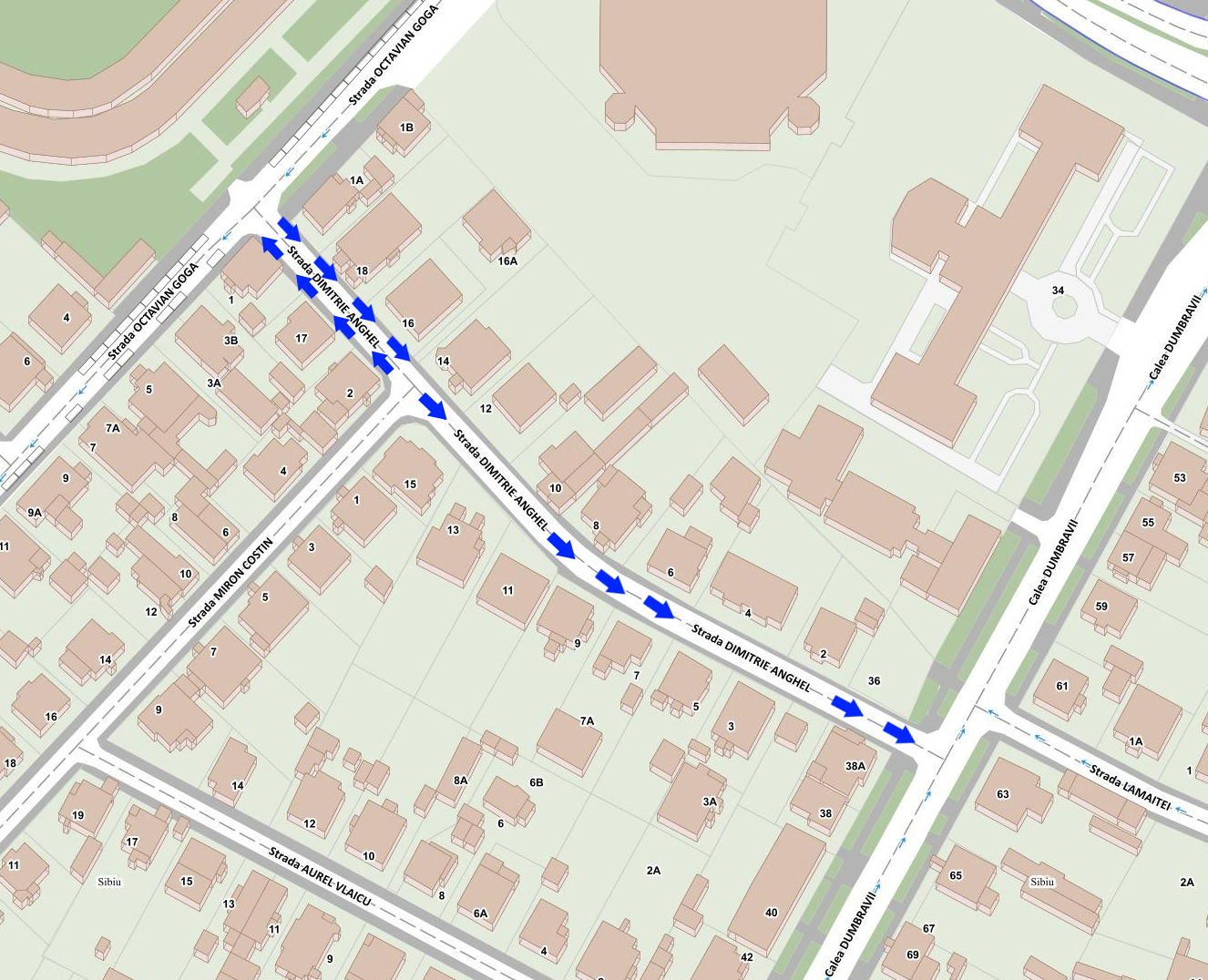 Circulație în sens unic pe un segment al străzii Dimitrie Anghel