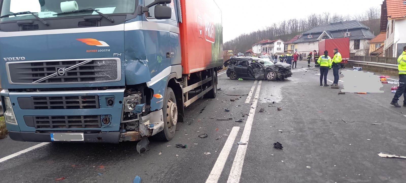 Accident rutier pe DN66 în localitate Ciopeia