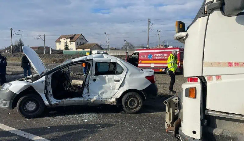Accident rutier pe șoseaua de centura a municipiului Alba Iulia