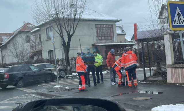 Accident rutier pe strada Nicolae Iorga din Sibiu