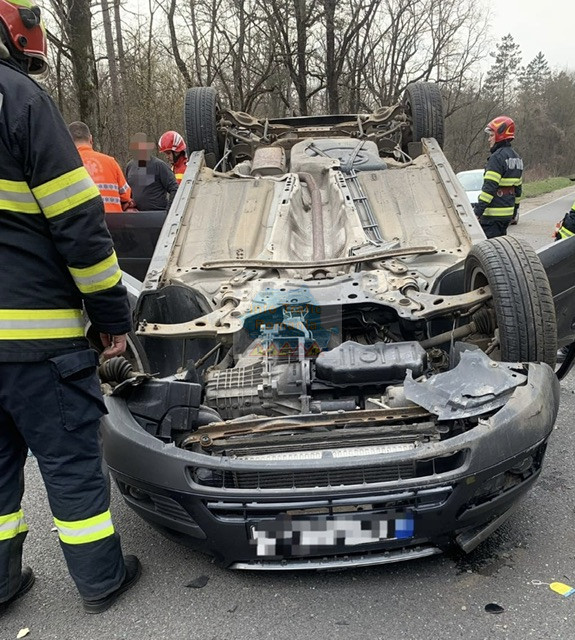 Accident rutier pe DN 72A în localitatea Priseaca
