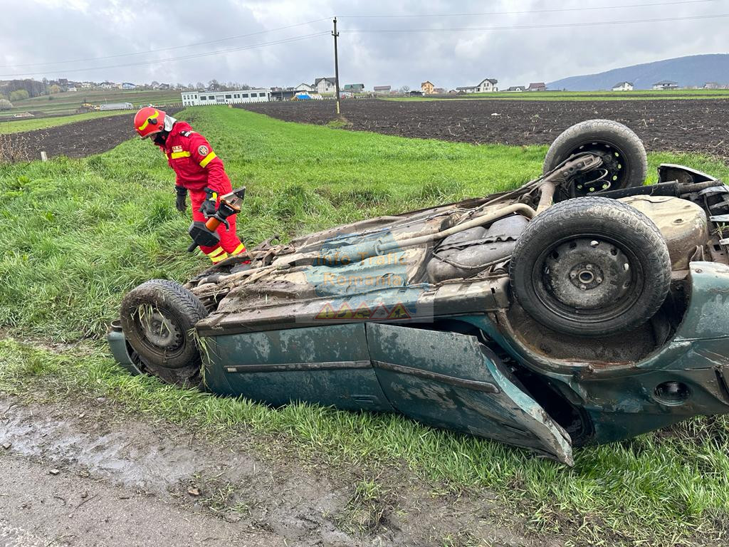 Accident rutier pe E85 în zona localității Pătrăuți