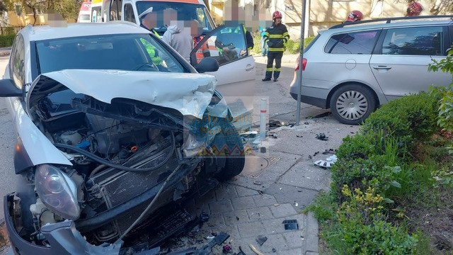 Accident rutier pe strada Liviu Rebreanu din Pitești