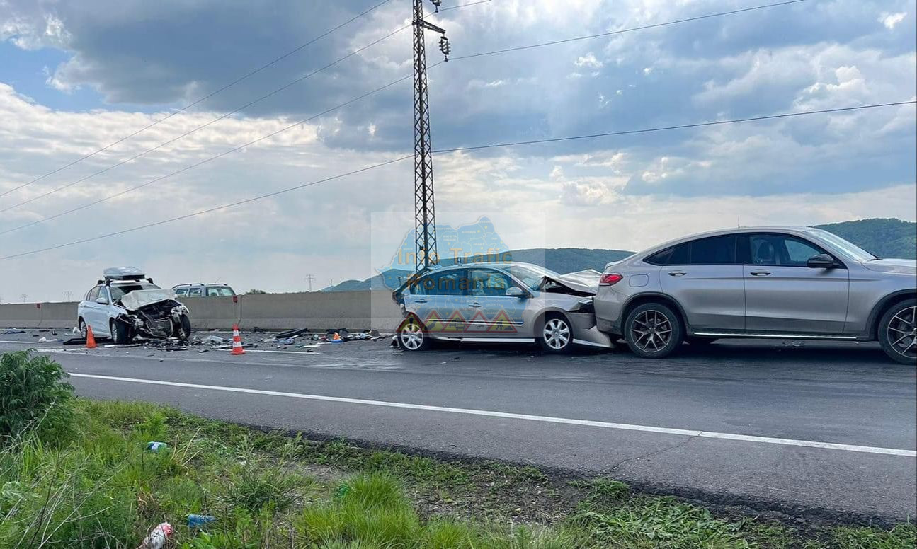 Accident rutier pe DN 1 în apropierea localității Bănești