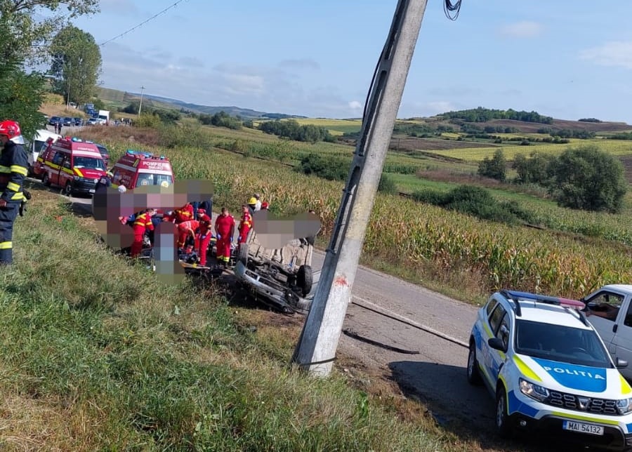 Accident rutier pe DJ151 în zona localitatii Țăgșoru