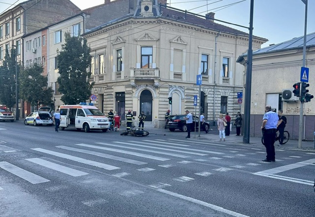 Accident moto pe Calea Moților din Cluj-Napoca