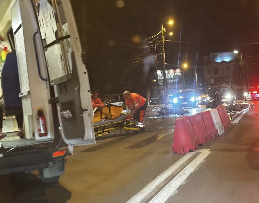 Accident moto pe strada Teiului din Dobroești