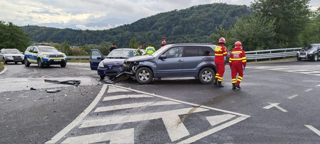 Foto! Accident rutier în zona localității Tălmaciu