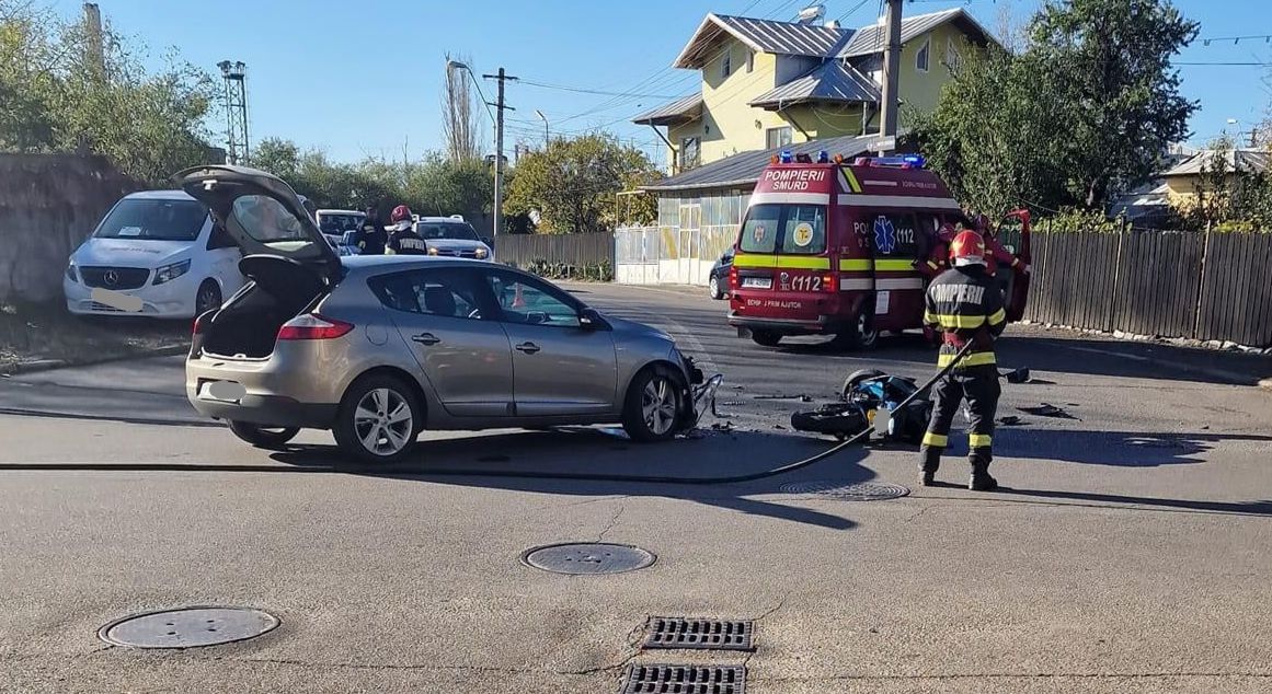 Accident moto pe strada Industriei din Ploiești