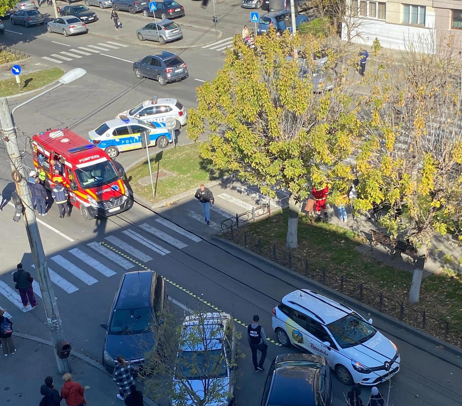 Pieton accidentat pe strada George Enescu din Craiova