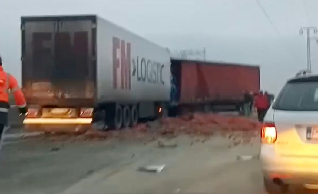 Accident rutier pe Drumul Național 1 în zona localității Bănești