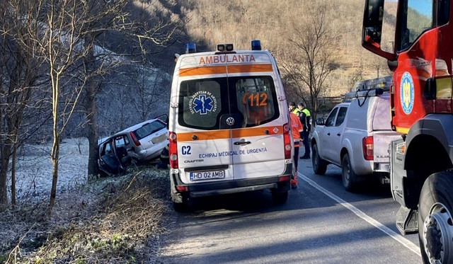 Accident rutier pe DJ 687D în localitatea Toplița