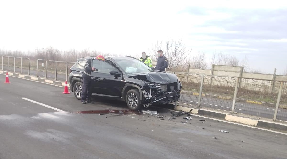 Accident rutier pe DN5 în localitatea Uzunu