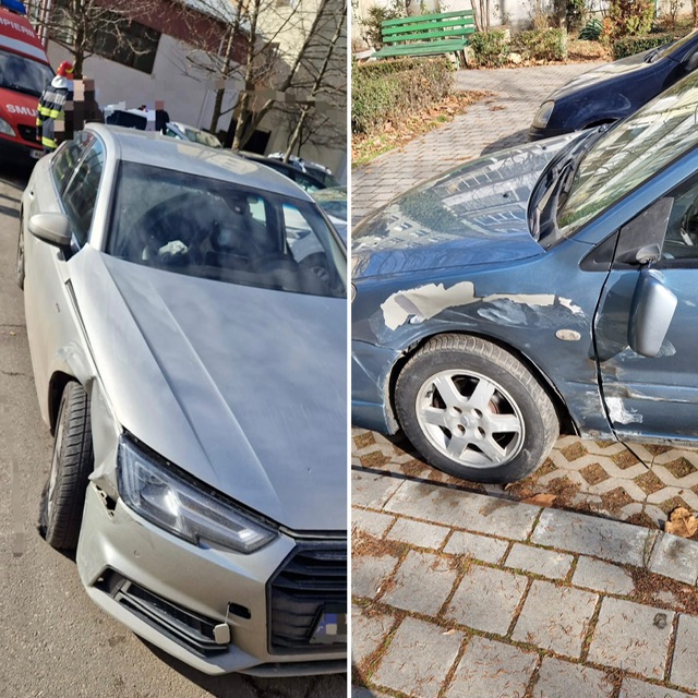 Accident rutier pe strada Mihai Eminescu din Pitești