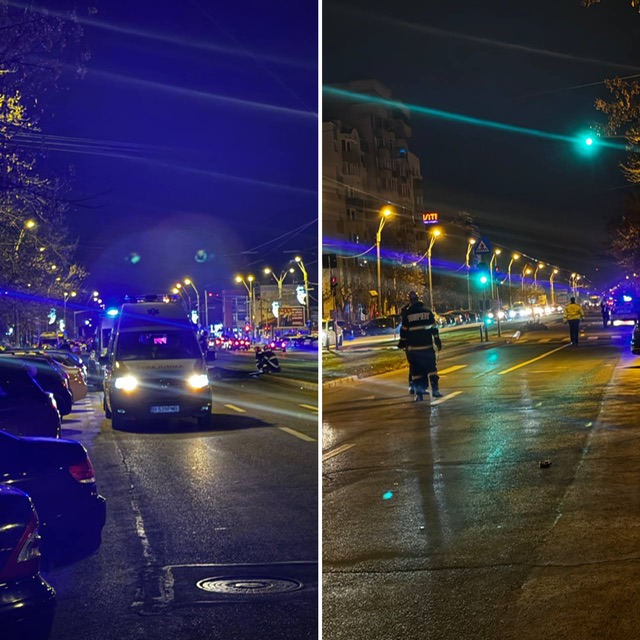 Accident moto pe Calea 13 Septembrie din București